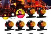 12-24V Double-sided  Truck Side Marker Light Red Amber
