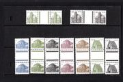 1982-90 Ireland Third (Sixth per Hibernian) Definitive Series Irish Architecture Low Values Gutter Paris Presentation Pack includes stamps Mint Never Hinged (MNH)