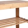 NEW SALE | Bamboo Shoe Rack Bench 3 Tier Entryway Seat Shoe Organizer Storage Shelf Image 2