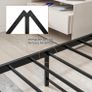 Single Bed Frames with Wood Headboard Image 4