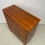 Mid Century Scandi Teak Tallboy Chest of Drawers Image 5