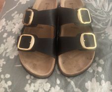 ladies sandals black