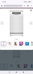 2 yr old BOSCH Series 4 Slimline WiFi-enabled Dishwasher - White - still under warranty