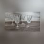 Set Of 4 Crystal Goblets 4 Glasses Wine Port Vintage Image 2