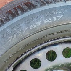 4x 17" steelies 5x100 with Michelin tyres