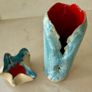 Ceramic vase and tea light holder Image 2
