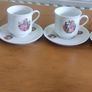French Porcelain Veritable 6 cups with saucer Image 2