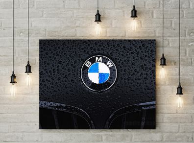BMW logo printed Wall picture 3mm foamex board printed picture on it wall board wall decor wall art picture