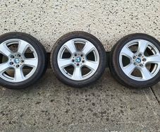 BMW alloy wheels x3.   Size 225/50R17
