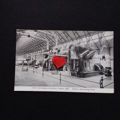 Irish International Exhibition , Dublin 1907 - Electric Generating Plant - Postcard