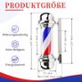 58cm LED Barber Pole Light Rotating Red Blue White Salon Sign Image 2
