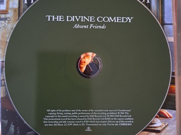 The Divine Comedy "Absent Friends" CD, Single, Promo