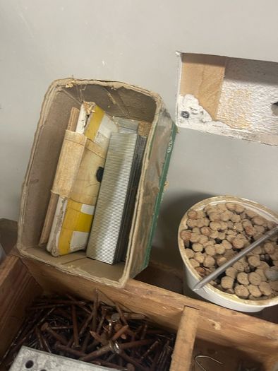 Contents of carpenters workshop.