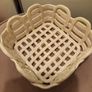 Cream lattice basket food grade or ornamental Image 2