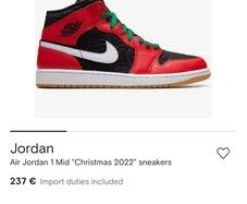 Nike Air Jordan 1  Mid:    SIZE US 10.5 / UK 9.5