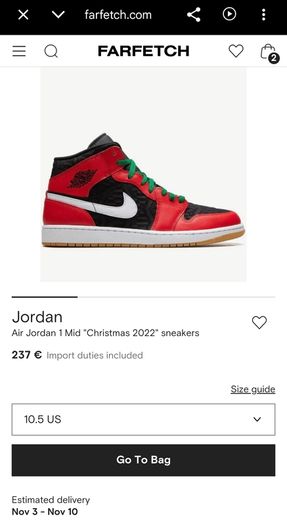 Nike Air Jordan 1  Mid:    SIZE US 10.5 / UK 9.5