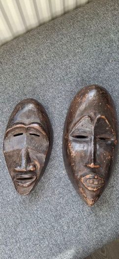 Pair of Vintage Tribal Masks
