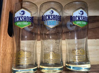 Rockshore Apple cider pint beer glasses