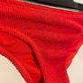 PENNEYS Primark Red Crinkle Bikini Bottoms Size 10! Image 2