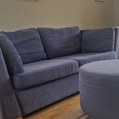 couch with matching footstool