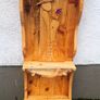 Rustic Driftwood couple floating shelf Image 6