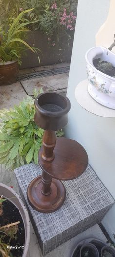 Mid century plant stand french