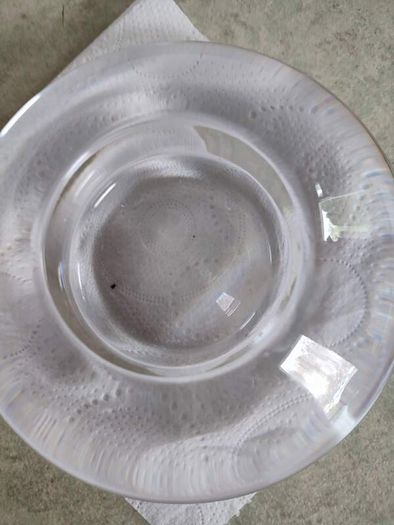 Round Clear Nachtmann Crystal Night Light Candle Holder