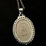 925 Sterling Silver Miraculous Medal Necklace Image 6