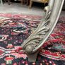 FLASH SALE ! Was 450 Now 330 !! Silver Gilt Carved Wood and Marble Top Center/ Side Table. Image 6