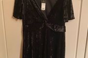 New Look Black Velvet Dress