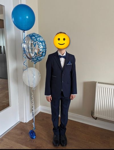 First communion Benetti suit plus Benetti shoes size 4
