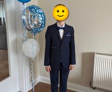 First communion Benetti suit plus Benetti shoes size 4