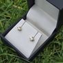 Brand New 14ct Yellow Gold Natural Solitaire Diamond Earrings Image 5