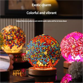 Morocco Night Lamp Glass Mosaic
