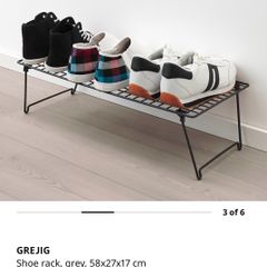 Shoe rack IKEA, foldable , black, like new (13 racks available)