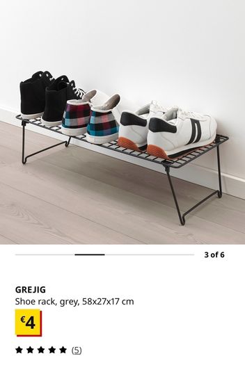 Shoe rack IKEA, foldable , black, like new (13 racks available)