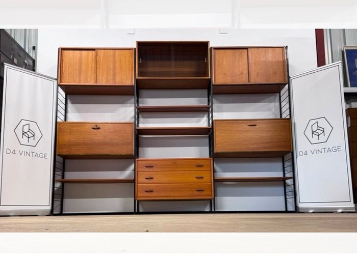 1960s Mid-century Modern Ladderax Shelving System