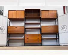 1960s Mid-century Modern Ladderax Shelving System
