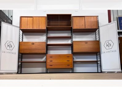 1960s Mid-century Modern Ladderax Shelving System