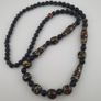 Antique Venetian Style Floral Glass Beads Necklace Image 4