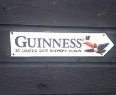 Guinness  cast iron sign