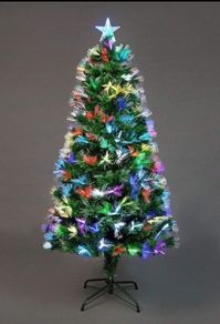 5Ft/150cm Flowers Fibre Optic Christmas Tree