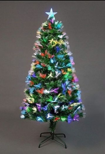 5Ft/150cm Flowers Fibre Optic Christmas Tree
