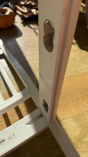 white chair that just broke