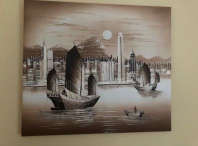 Beautiful artwork of Hong Kong