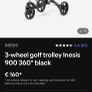 Golf Push Trolley Decathlon Inesis 3 wheel Image 10