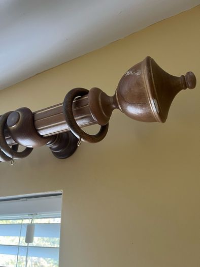 curtain pole and curtains free