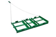Drag Harrow, 4 ft Heavy Duty Tow Behind Drag Harrow with Adjustable Bars &amp; 72 in Chain, Driveway Grader Landscape Rake for ATV, UTV, Tractor