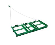 Drag Harrow, 4 ft Heavy Duty Tow Behind Drag Harrow with Adjustable Bars & 72 in Chain, Driveway Grader Landscape Rake for ATV, UTV, Tractor