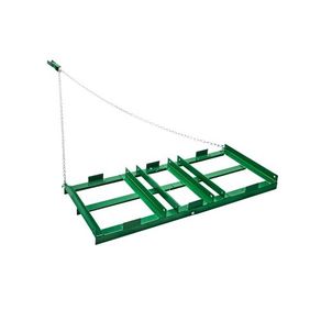 Drag Harrow, 4 ft Heavy Duty Tow Behind Drag Harrow with Adjustable Bars & 72 in Chain, Driveway Grader Landscape Rake for ATV, UTV, Tractor